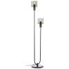 Brilliant lights Riffelini floor lamp black, 2-light sources