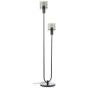 Brilliant lights Riffelini floor lamp black, 2-light sources