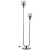 Brilliant lights Riffelini floor lamp black, 2-light sources