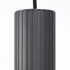 Brilliant lights Riffelini pendant light black, 3-light sources