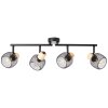 Brilliant lights Giada ceiling spotlight black, 4-light sources