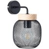 Brilliant lights Giada wall light black, 1-light source