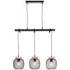 Brilliant lights Giada pendant light black, 3-light sources