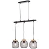 Brilliant lights Giada pendant light black, 3-light sources