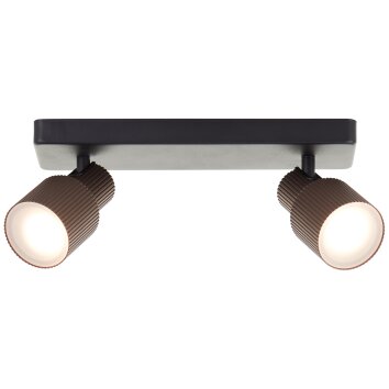 Brilliant lights Cadiz ceiling spotlight LED black, 2-light sources