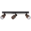 Brilliant lights Cadiz ceiling spotlight LED black, 3-light sources