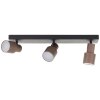 Brilliant lights Cadiz ceiling spotlight LED black, 3-light sources