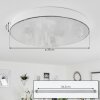 Mentque Ceiling Light LED white, 1-light source