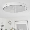 Mentque Ceiling Light LED white, 1-light source