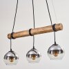 Koyoto hanging light, globe light, pendant light Ecru, black, 3-light sources