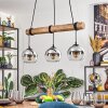 Koyoto hanging light, globe light, pendant light Ecru, black, 3-light sources