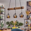 Koyoto hanging light, globe light, pendant light Ecru, black, 3-light sources