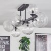 Chehalis ceiling light, globe light clear, 8-light sources