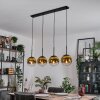 Gastor hanging light, globe light, pendant light gold, clear, 4-light sources