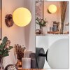 Koyoto globe light, wall light, wall spotlight white, 1-light source