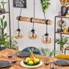 Koyoto hanging light, globe light, pendant light Ecru, black, 3-light sources