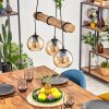 Koyoto hanging light, globe light, pendant light Ecru, black, 3-light sources