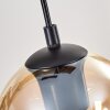 Koyoto hanging light, globe light, pendant light Ecru, black, 3-light sources