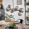 Chehalis globe light, pendant light Smoke-coloured, 8-light sources