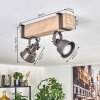 Pehefito ceiling light, ceiling spotlight grey, Ecru, 2-light sources