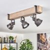 Pehefito ceiling light, ceiling spotlight grey, Ecru, 3-light sources