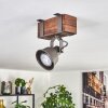 Pehefito ceiling light, ceiling spotlight dark brown, grey, 1-light source