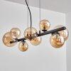 Chehalis hanging light, globe light, pendant light Amber, 8-light sources