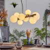 Chehalis hanging light, globe light, pendant light white, 8-light sources