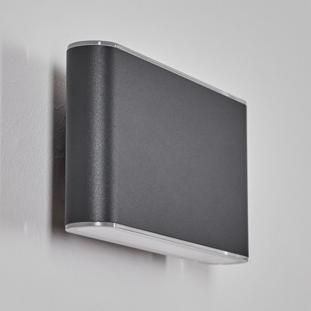 Paranhas outdoor wall light, bathroom light, Up & Down Light, wall light anthracite, 1-light source