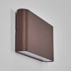 Gamas outdoor wall light, Up & Down Light, wall light LED rust-coloured, 1-light source