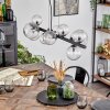 Chehalis hanging light, globe light, pendant light clear, 10-light sources