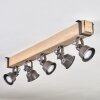 Pehefito ceiling light, ceiling spotlight grey, Ecru, 5-light sources