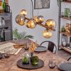 Chehalis hanging light, globe light, pendant light Amber, Smoke-coloured, 10-light sources