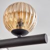 Chehalis hanging light, globe light, pendant light Amber, Smoke-coloured, 10-light sources