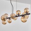 Chehalis hanging light, globe light, pendant light Amber, 10-light sources