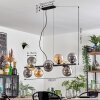 Gastor hanging light, globe light, pendant light Amber, Smoke-coloured, 10-light sources