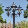 Fornelos outdoor light, lamp post, path light black, 3-light sources