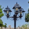 Fornelos outdoor light, lamp post, path light black, 3-light sources