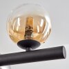 Chehalis hanging light, globe light, pendant light Amber, clear, Smoke-coloured, 10-light sources