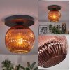 Ripoll ceiling light, globe light coppery, 1-light source