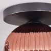 Ripoll ceiling light, globe light coppery, 1-light source