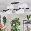 Gastor ceiling light, globe light white, 8-light sources