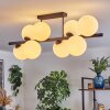 Gastor ceiling light, globe light white, 8-light sources