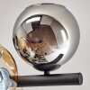 Koyoto ceiling light, globe light Amber, chrome, Smoke-coloured, 8-light sources