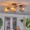 Gastor ceiling light, globe light Amber, clear, Smoke-coloured, 4-light sources