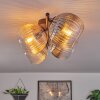 Gastor ceiling light, globe light Amber, clear, Smoke-coloured, 4-light sources