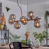 Gastor hanging light, globe light, pendant light Smoke-coloured, 8-light sources