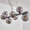 Gastor hanging light, globe light, pendant light Smoke-coloured, 8-light sources