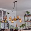 Gastor hanging light, globe light, pendant light Amber, 8-light sources