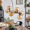 Gastor hanging light, globe light, pendant light Amber, 8-light sources